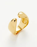 Savi Sculptural Open Stacking Ring | 18ct Gold Plated Rings Missoma