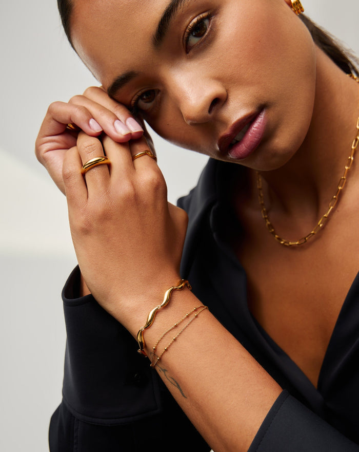 Savi Signature Link Chain Bracelet | 18ct Gold Plated Bracelets Missoma