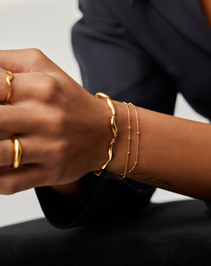 Savi Signature Link Chain Bracelet | 18ct Gold Plated Bracelets Missoma
