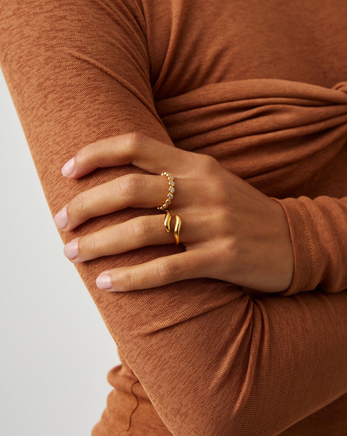 Savi Signature Open Ring | 18ct Gold Vermeil Rings Missoma