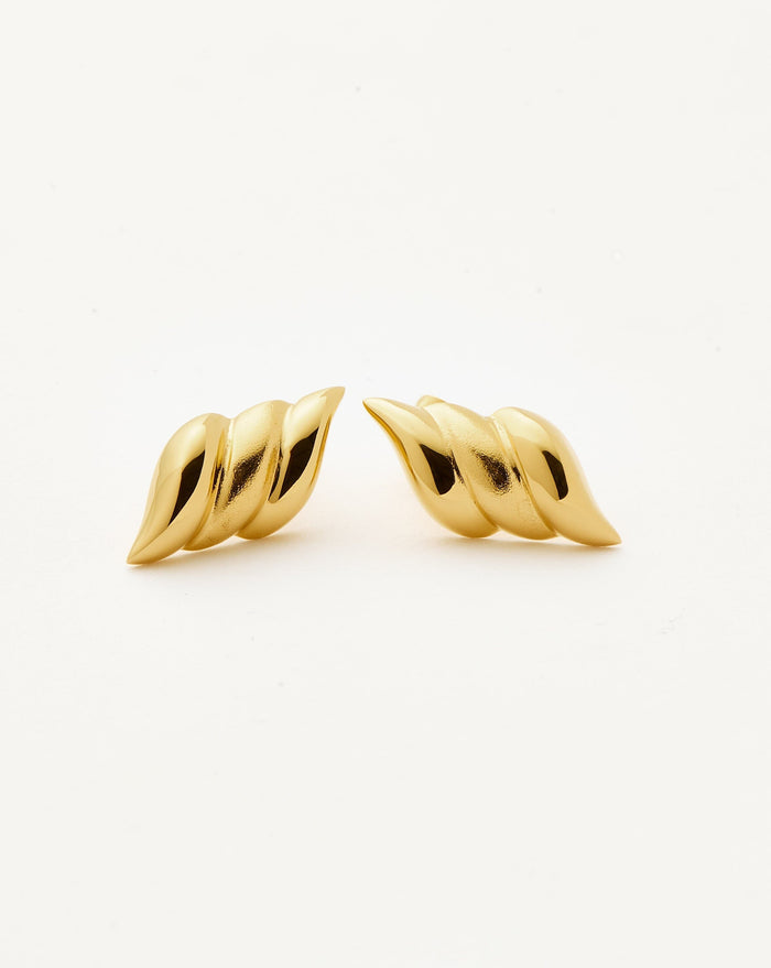 Savi Signature Stud Earrings | 18ct Gold Plated Earrings Missoma