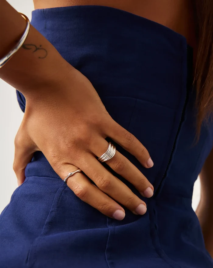 Savi Signature Triple Ring | Silver Plated Rings Missoma