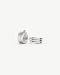 Savi Triple Ridge Hoop Earrings | Sterling Silver Earrings Missoma