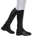 Saxon Equileather Half Chaps In Black #colour_black