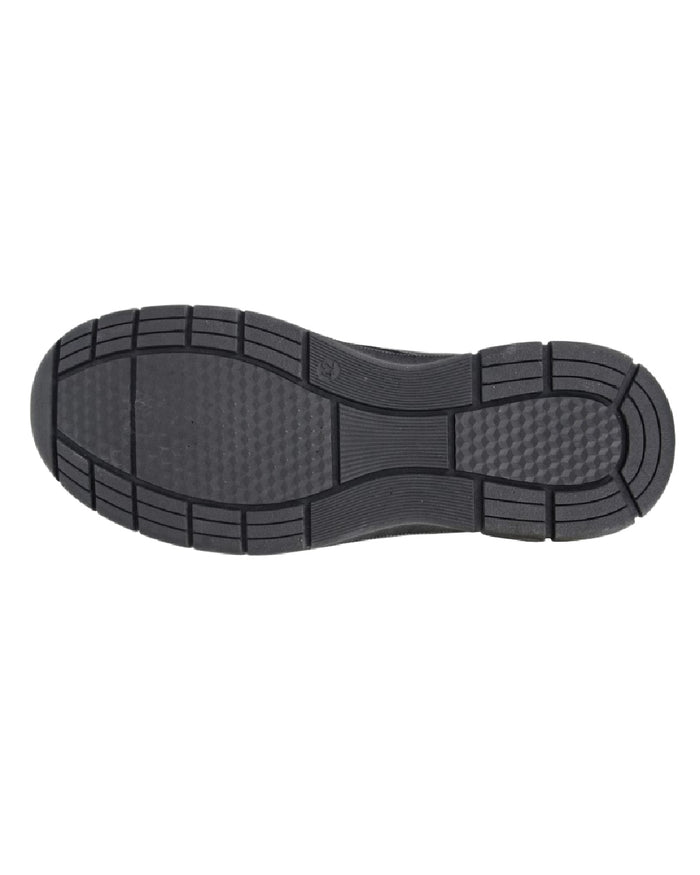 Black Coloured Scimitar Mens Grain Touch Fastening Casual Shoes on White Background
#colour_black