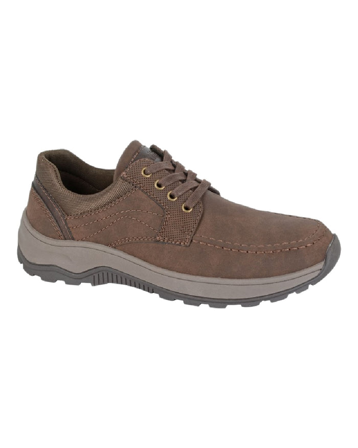 Brown Coloured Scimitar Mens Synthetic Nubuck Lace Up Leisure Shoes on White Background
#colour_brown