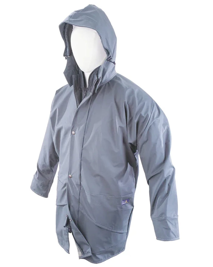 Navy Blue coloured Seal Flex Parka on white background #colour_navy-blue