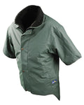 Olive Green coloured Seal Flex Short Sleeved Vest on white background #colour_olive-green