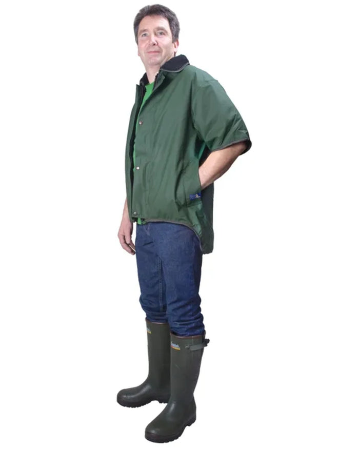 Olive Green coloured Seal Flex Short Sleeved Vest on white background #colour_olive-green