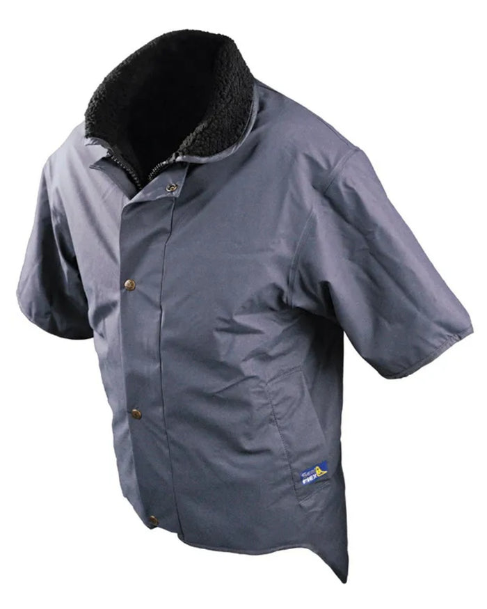 Navy Blue coloured Seal Flex Short Sleeved Vest on white background #colour_navy-blue