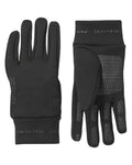 Black Coloured Sealskinz Acle Water Repellent Nano Fleece Glove on white background #colour_black