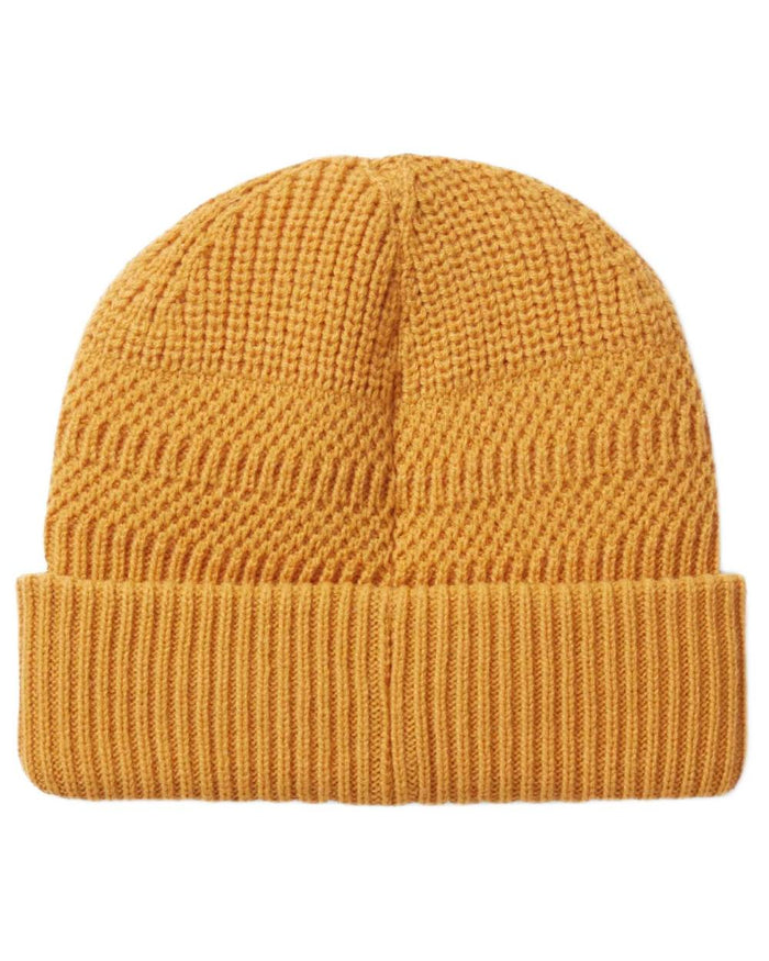 Yellow coloured Sealskinz Gressenhall Waterproof Roll Cuff Beanie on white background #colour_yellow