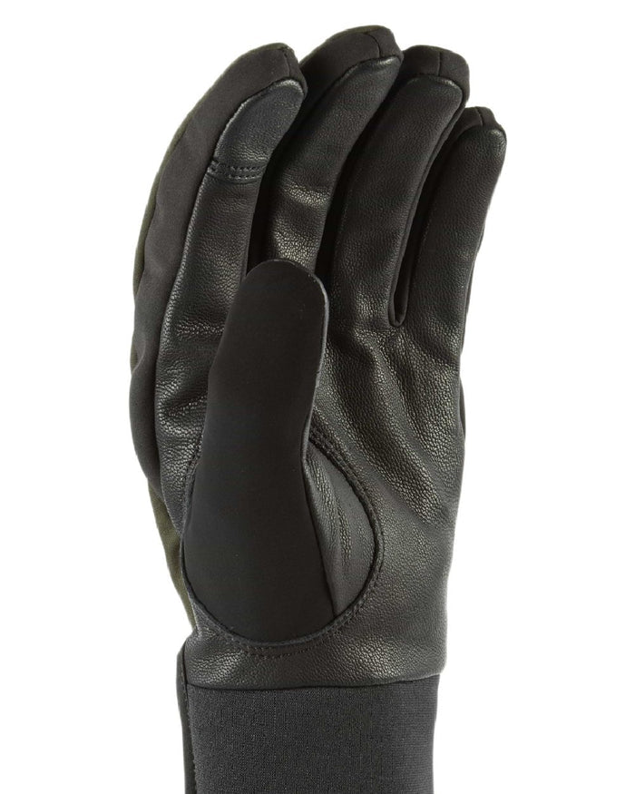 Olive Coloured Sealskinz mens Kelling Waterproof All Weather Insulated Glove on white background #colour_olive