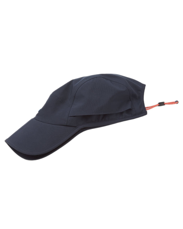 Navy coloured Sealskinz Poringland Waterproof Peak Plain Hiking Cap on white background #colour_navy