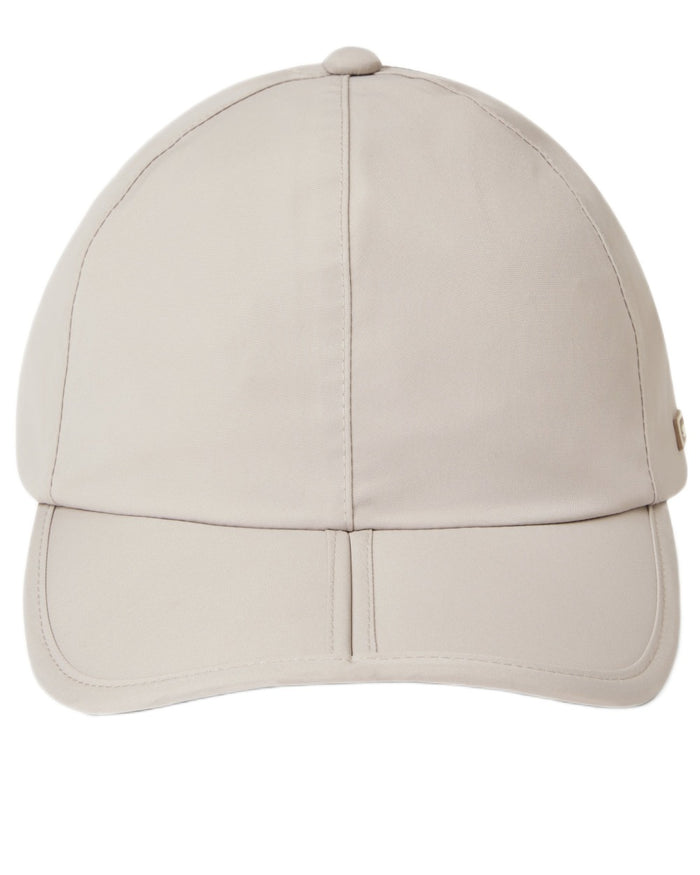 Cream coloured Sealskinz Salle Waterproof Foldable Peak Cap on white background #colour_cream