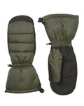 Olive Coloured Sealskinz Titchwell Waterproof Lightweight Insulated Gauntlet Mitten on white background #colour_olive
