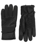 Black coloured Sealskinz Walcott Waterproof Cold Weather Fusion Control Gloves on white background #colour_black