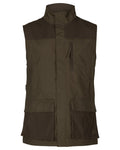 Pine Green Coloured Seeland Arden Waistcoat on white background #colour_pine-green