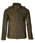Pine Green Melange coloured Seeland Avail Jacket on white background #colour_pine-green-melange