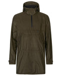 Pine Green Melange Coloured Seeland Avail Smock on White background #colour_pine-green-melange
