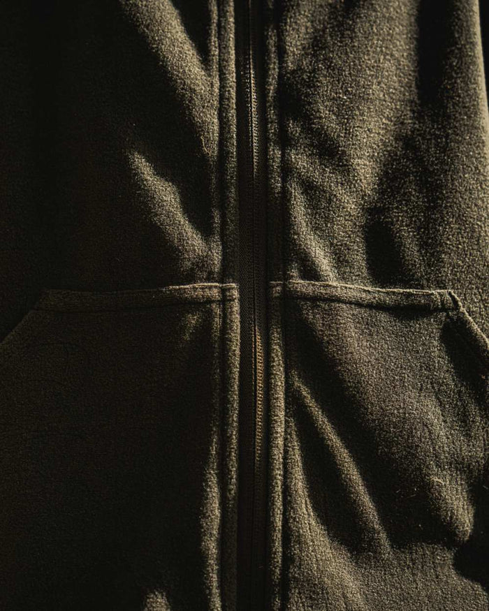 Pine Green Coloured Seeland Childrens Benjamin Fleece on outdoor background #colour_pine-green