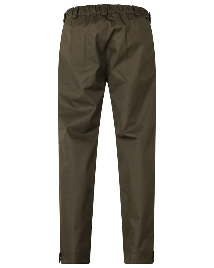 Shaded Olive coloured Seeland Mens Buckthorn Duro Overtrousers on white background #colour_shaded-olive