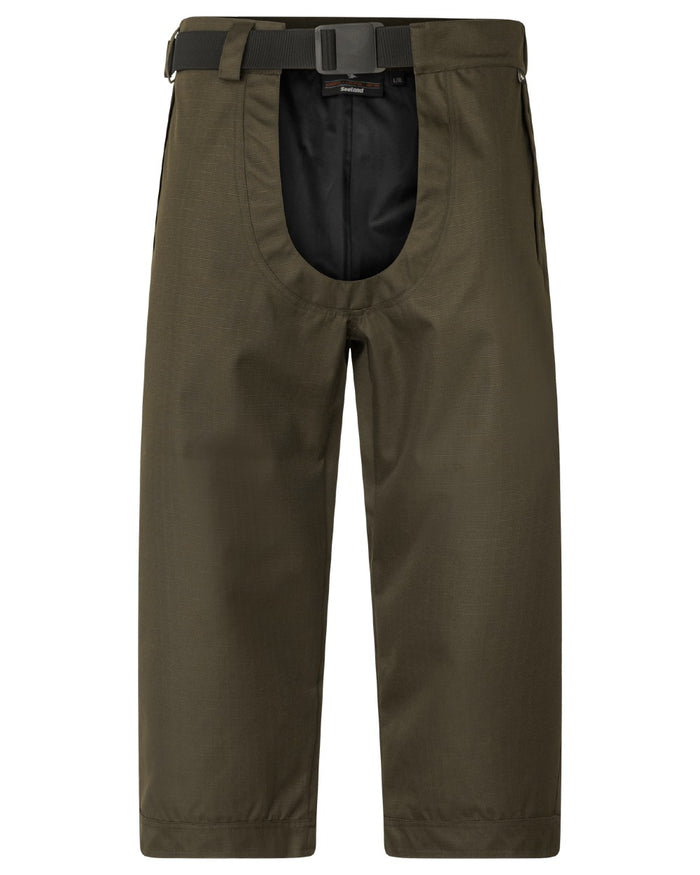 Shaded Olive coloured Seeland Mens Buckthorn Duro Treggings on white background #colour_shaded-olive
