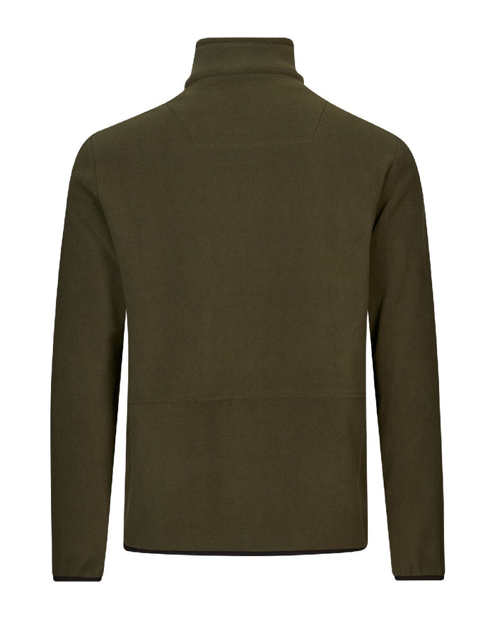 Pine Green Coloured Seeland Mens Gale Fleece Jacket on white background #colour_pine-green