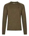 Military Olive Melange Coloured Seeland Peak T-shirt on White Background
#colour_military-olive-melange
