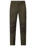 Pine Green Melange coloured Seeland Mens Quest Trousers on white background #colour_pine-green-melange