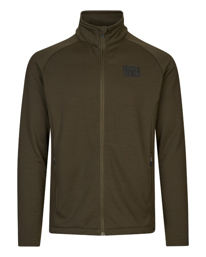 Pine Green Coloured Seeland Tidal Fleece Jacket on White Background
#colour_pine-green