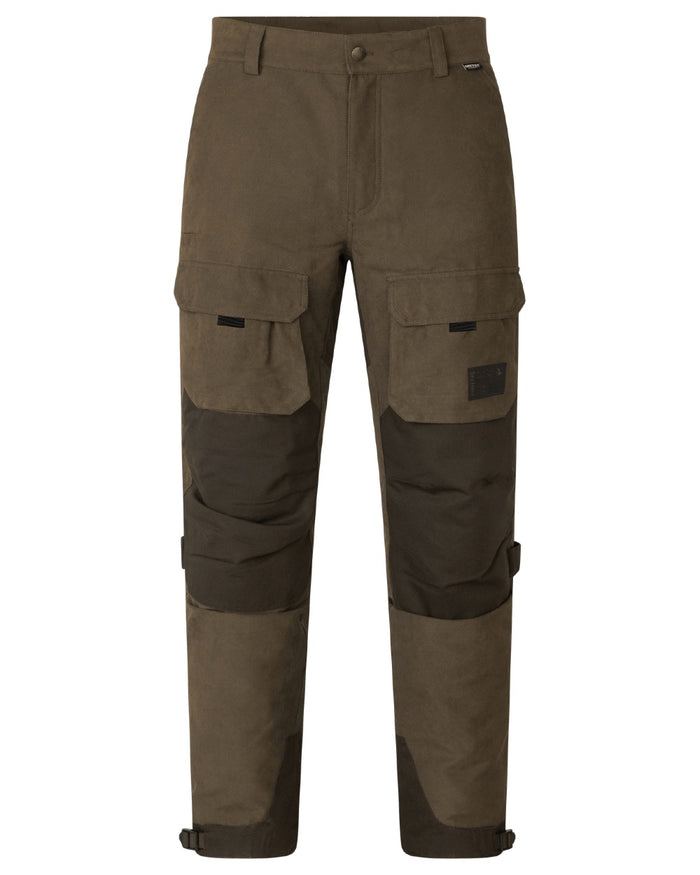 Grizzly Brown coloured Seeland Mens Ultimo Trousers on white background #colour_grizzly-brown