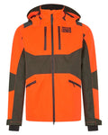 Orange Blaze Coloured Seeland Mens Venture Serac Jacket on white background #colour_orange-blaze