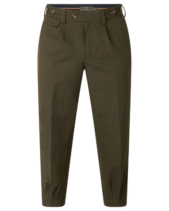 Shaded Olive coloured Seeland Mens Woodcock Royale Breeks on white background #colour_shaded-olive