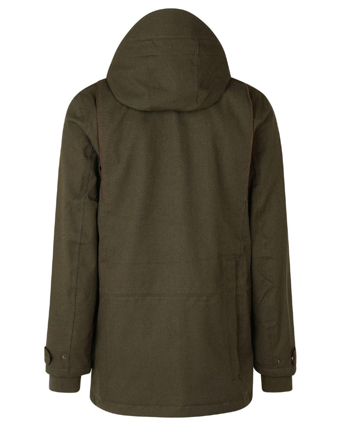 Shaded Olive coloured Seeland Mens Woodcock Royale Jacket on white background #colour_shaded-olive