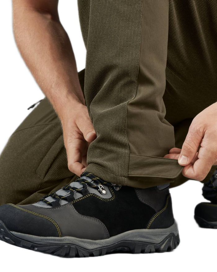 Pine Green Coloured Seeland Outdoor Membrane Trousers on White background #colour_pine-green