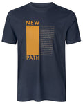 Dark Navy Coloured Seeland Path T-Shirt on white background #colour_dark-navy