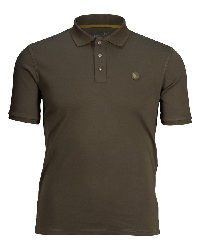 Green Coloured Seeland Skeet Polo Shirt on White background #colour_green