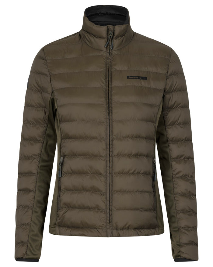 Pine Green Coloured Seeland Therma Jacket on white background #colour_light-pine