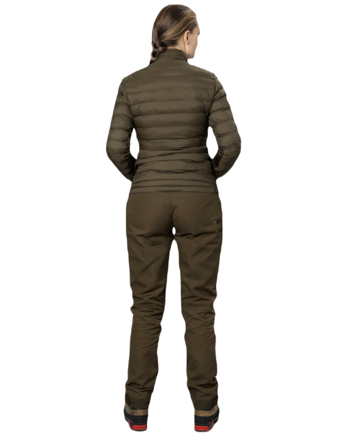 Pine Green Coloured Seeland Therma Jacket on white background #colour_light-pine