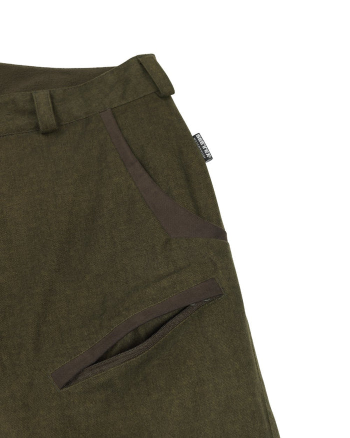 Pine Green Coloured Seeland Womens North Trousers on white background #colour_pine-green