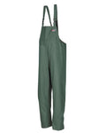 Olive Green coloured Sioen Flexothane Classic Louisiana Bib & Brace on white background