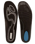 Black White coloured Skellerup Quatro Insoles on white background #colour_black-white