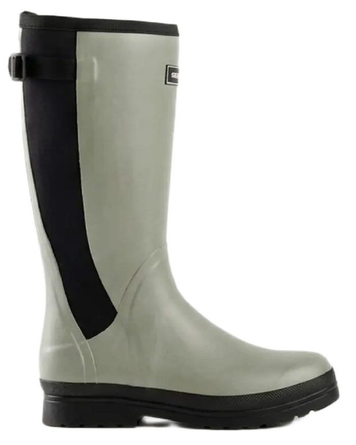 Olive coloured Skellerup Womens Meadow Wellingtons on white background #colour_olive
