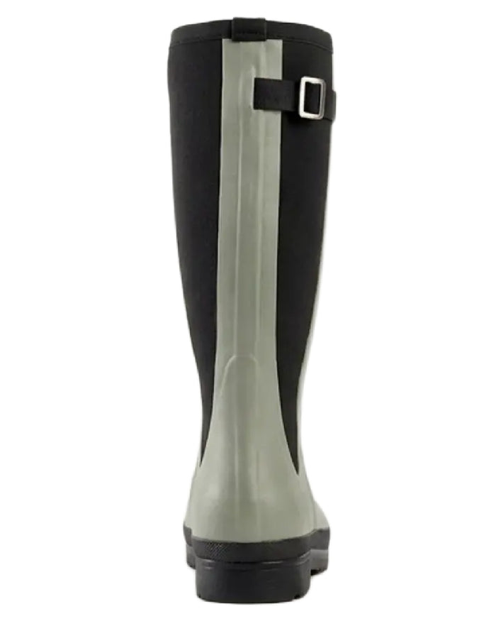 Olive coloured Skellerup Womens Meadow Wellingtons on white background #colour_olive