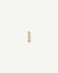 Fine Diamond Bar Flat Back Stud Earring | 14ct Yellow Gold/Diamond Earrings Missoma