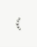 Solid Gold Diamond Ear Climber Flat Back Stud Earring | 9ct Solid White Gold Earrings Missoma