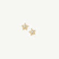 Fine Diamond Star Stud Earrings | 14ct Yellow Gold Earrings Missoma