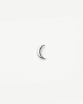 Fine Moon Piercing Stud Earring | 14ct White Gold Earrings Missoma