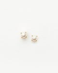 Fine Pearl Stud Earrings | 14ct Solid Gold/Pearl Earrings Missoma